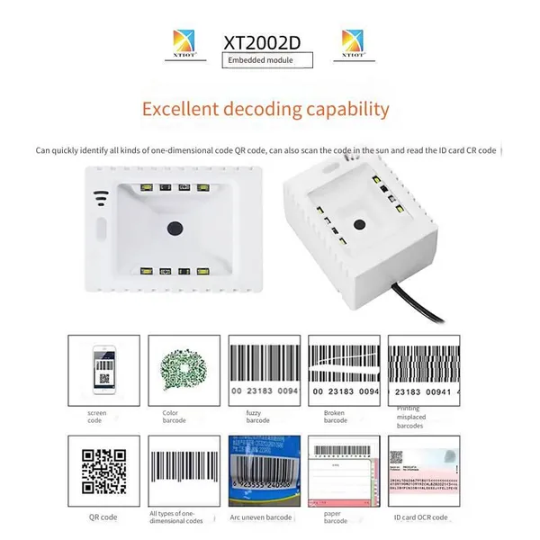 Xingtong Xt2002d Scenic Area qr Code Reader, Barcode Scanner for Self-service Library Terminals, qr Code Scanning Module photo-3