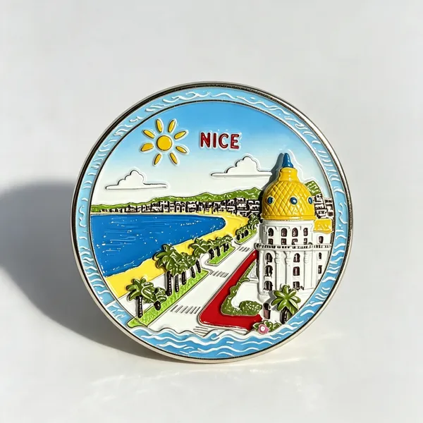 Customized Country City Tourist Souvenir Resin Fridge Magnet Enamel Lapel Pin Metal Keychain Travel Gift