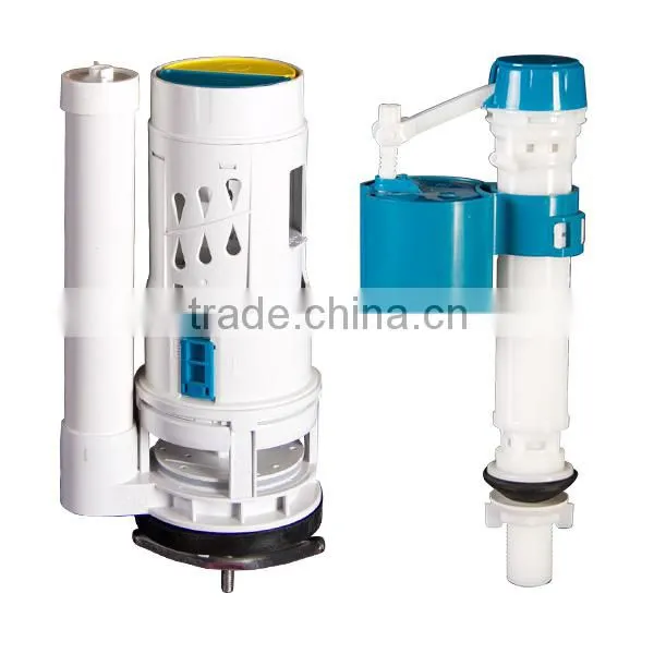 Quality Double Drain Valve Double Push Button Water Inlet Valve Toilet Water Tank Accessories photo-2