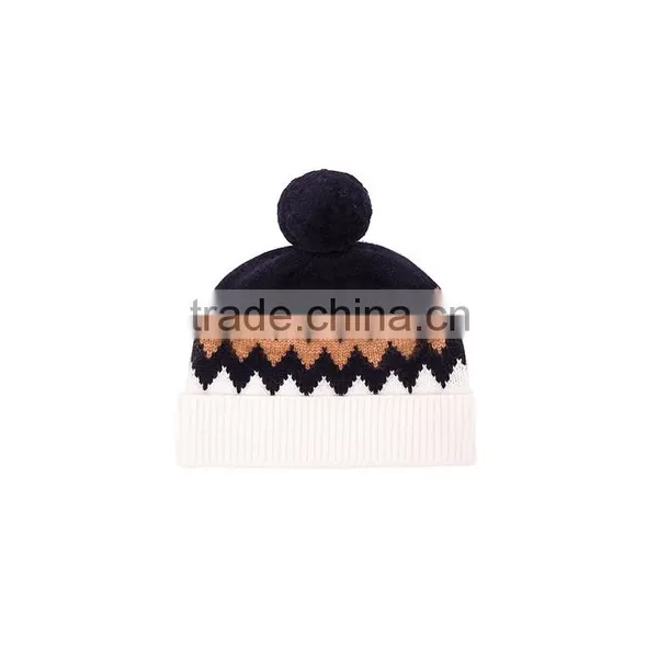High Quality Pure Color Block Pattern Knit Hats photo-5