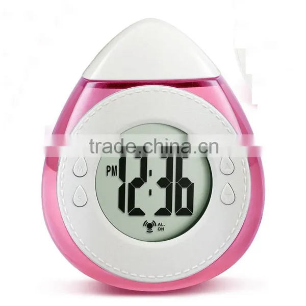 Digital Alarm Clock Waterdrop Shape Led Clocks Alarm Temperature photo-3
