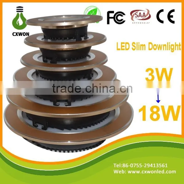 5w Elegant Golden Downlight Housing Round Aluminum Fixture 100mm Hole Size Led Downlight Wall Mounting photo-6