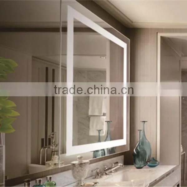 UL ETL CE Custom Frameless LED Lighted Wall Mirror photo-2