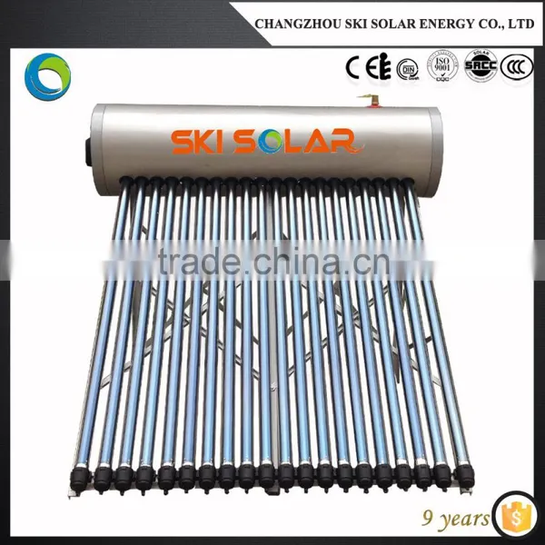 Stainless Steel Body Tank Pressurized Solar Water Heater