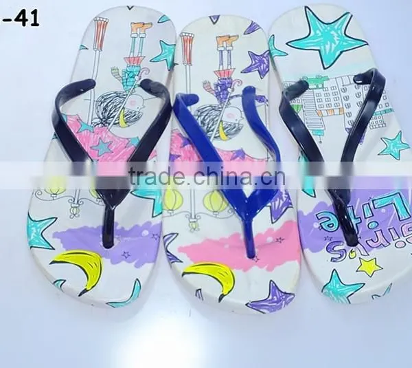 2015 PCU WOMEN Printing New Design Flip Flops Beach Slipper