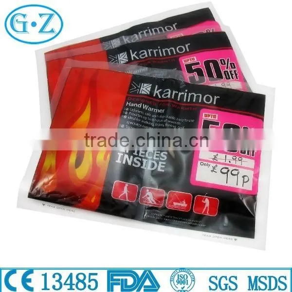 Twin Pack Mini Hand Warmer With Printing On The Pouch Quality Choice