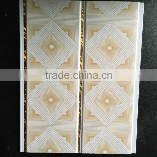 Pvc Ceiling Panel With Gold Sliver for Interior Decoration photo-2
