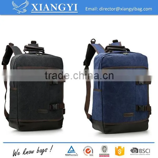 Vintage Canvas School Backpacks Shoulder Bags Computer Backpack photo-3
