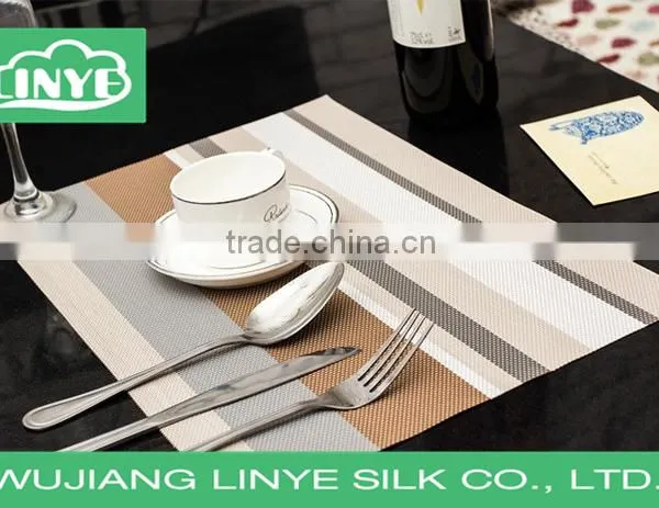 Customized Multicolor Flame Retardant Teslin PVC Mat for Plate / Table