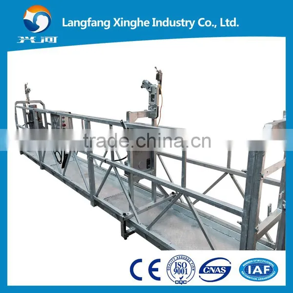 800kg Hot Galvanized Suspended Access Platform / Zlp800 Aluminum Hanging Scaffolding / Ltd80 Hoist Gondola