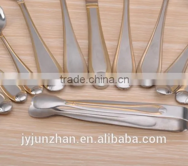 Cheap Stainless Steel Fork in Mirror , Sand or Gold Polish With Earth Design Handle photo-3