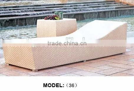 Luxury Outdoor Swimming Round Pool Sunbed With Backrest Sell Hot in 2015 photo-3