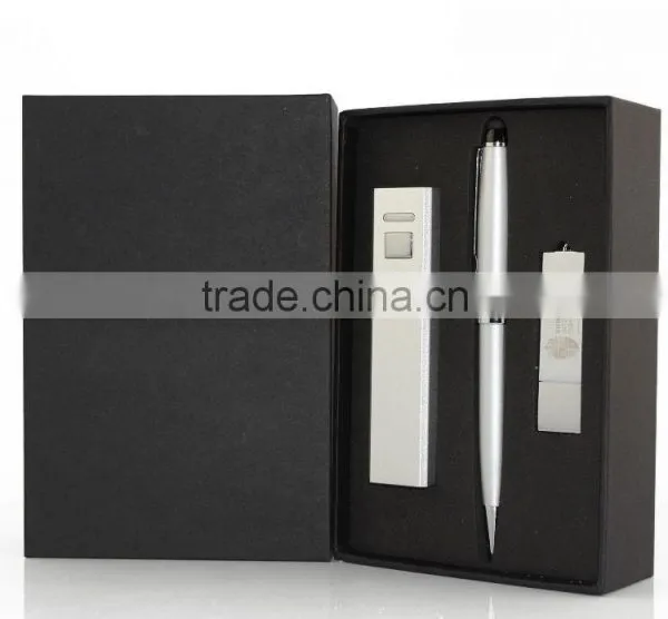 3 in 1 Metal Power Bank and Charge Cable and Usb Disk Custom Made Gifts Set for Mobile Phone & Computer Accessories photo-3