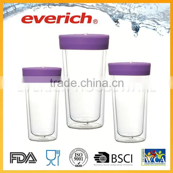 Promotional Top Quality Leak-proof Double Wall Glass Cup photo-2