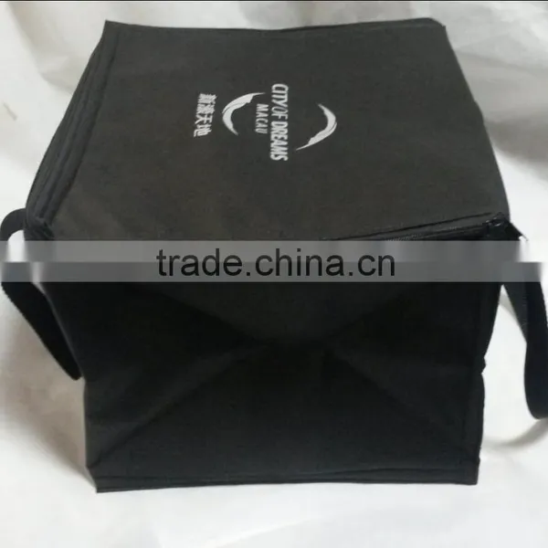 420 Diamond Weave Polyester 14 Can Insulated Cooler Bag photo-5