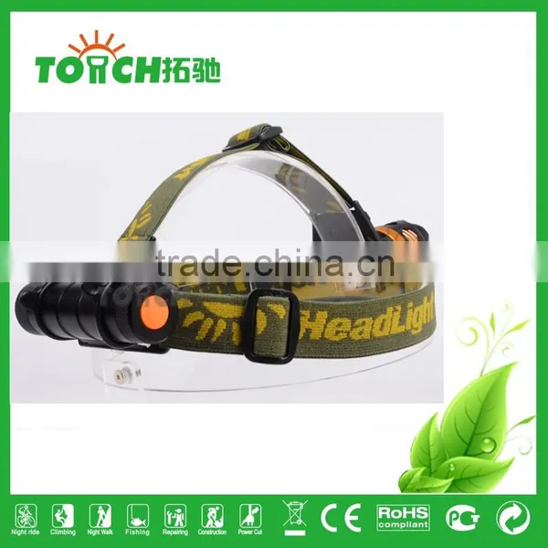 Multifunctional 2in1 Rechargeable LED Headlight 1*18650 Rechargeable/3*AAA Dry Battery LED Headlights for Bicycle photo-4