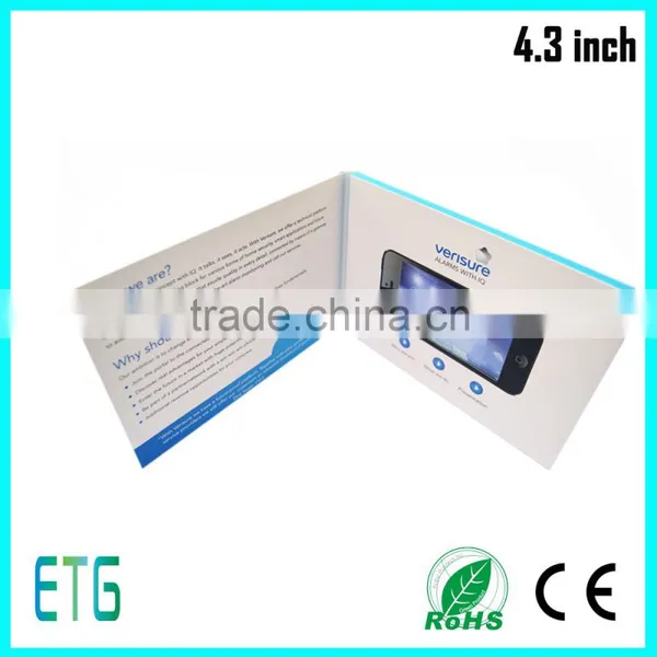 7 Inch TFT LCD Video Card Video Greeting Card Video Brochure for Promotion photo-4