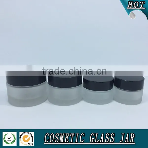 20g Empty Frosted Glass Cream Jar photo-5