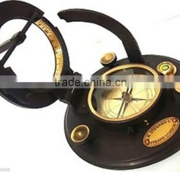Antique Vintage Brass Gift Compass -maritime Sundial Compass 13510 photo-2