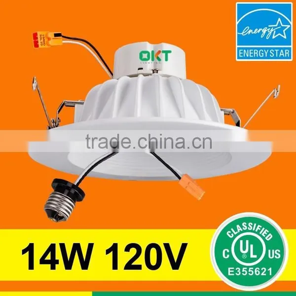 OKT Lighting UL Energy Star LED Downlights China Trim 6" Reflector White Trim Frosted Lens photo-4
