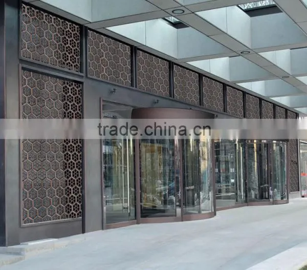 Luxury Villa Copper Door Security Entry Front Glass Bronze Door Quality Choice photo-4