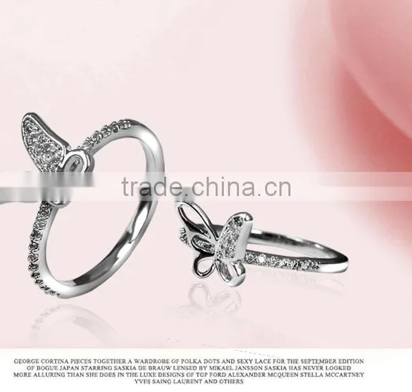 2016 Women's Fashion Brass Ring With Shiny CZ Jewelry photo-6