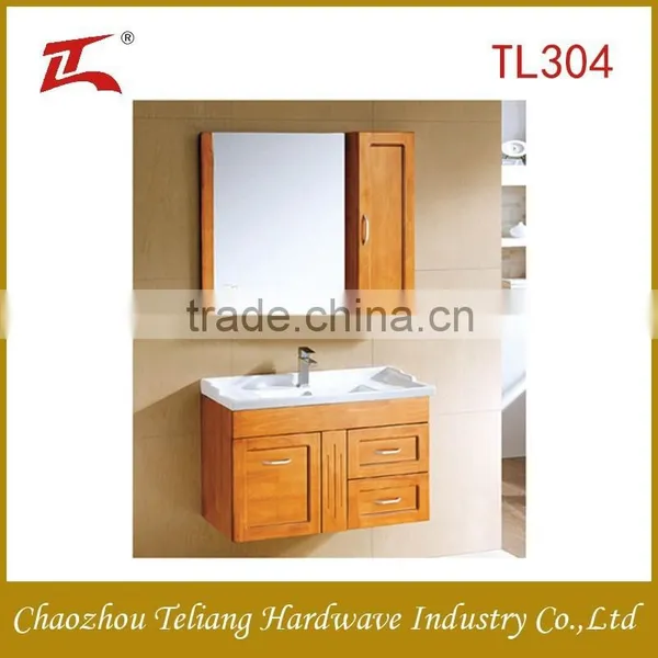 Solid Wood Modern Bathroom Furniture with Mirror
