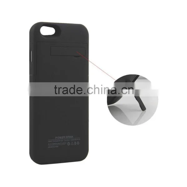 Wholesale Stand Protective External Backup Battery Case for IPhone 6 With Kickstand , Portable Power Bank Case for IPhone 6 photo-4