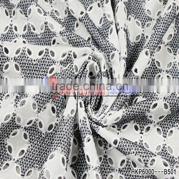 China Factory 100% Cotton Fabric Polyester Yarn Unique Geometric Design Lace Fabric For Window Curtain/Sofa Fabric photo-3