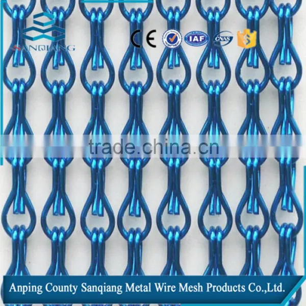 Anodized Chain Link Curtain / Decorative Metal Chain Link Mesh Curtain photo-5