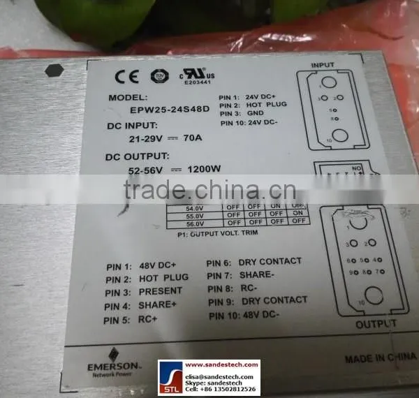 Emerson EPW25-24S48D 1200W Rectifier Modules DC Power Rectifier Converter photo-4