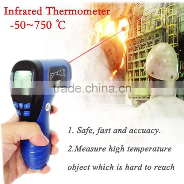 ir Infrared Digital Temperature Thermometer -50~750degree With Room Temperature for Food or BBQ Temperature Measuring TL-IR750 photo-6