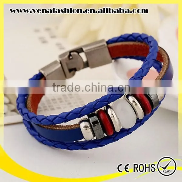 Leather Cuffs Real Handmade Leather Bracelet Wholesale photo-6