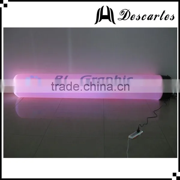 Wedding/Christmas/Club decorative inflatable lighted cone/decorative LED column and pillars