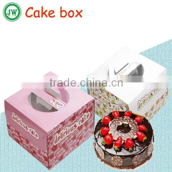 Custom Paper Wedding Cake Box With Handle