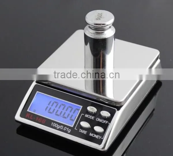Brushed Stainless Steel ElectronicJewelry Balance Digital Scale 0.1g