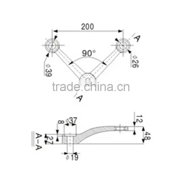 Top Class Lowest Price Glass Spider Clamp Connection Glasses photo-3