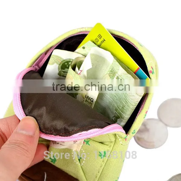 Girl Bag Women Wallet Canvas Pouch Flower Backpack Coin Purse photo-6