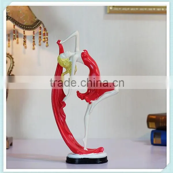 Polyresin Dancing Girl Figurine Dance Sculpture Modern for Home Decoration photo-5