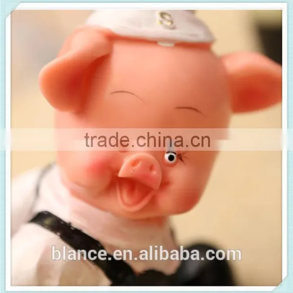 Decorative Animal Resin Wine Stand Pig Shape Wine Bottle Holder photo-3