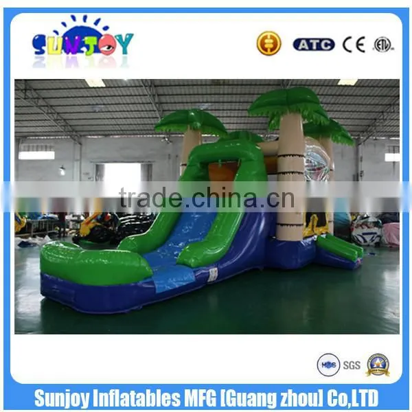 2016 Hot Sale Inflatable Palm Tree Castle Slide High Quality Combo photo-2