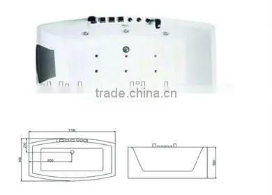 Free Sex Massage Bath Tub for Couples Whirlpool, High-ending Luxury Tub, 2 Person Massage Bathtub in Foshan photo-4