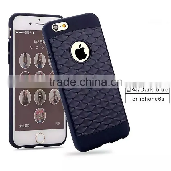 Express China Supplier Mobile Accessories Phone Case Ultra-thin TPU Case for IPhone Case 6 /6s With Wave Pattern photo-2