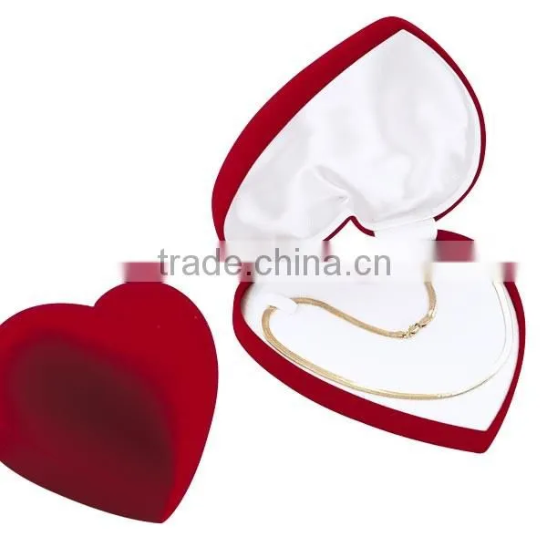 Custom Shape Paper Packaging Necklace Velvet Jewellery Box photo-2