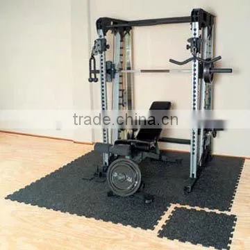 Gym Equipment Rubber Mat for Gym, Solid Color Rubber Top to Bottom, Performance Warrant