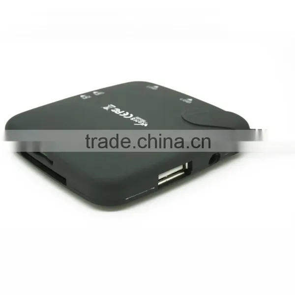 USB 2.0 Flash Card Reader/USB Hub Combo Build-in 60cm Cable Plug&play Without Any Drive photo-4