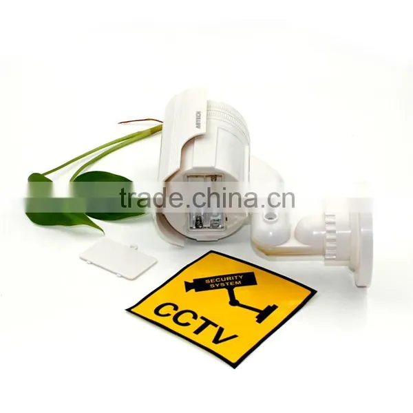 Security CCTV False Outdoor CCD Camera Red LED Light Bullet Proof Dummy Camera photo-2