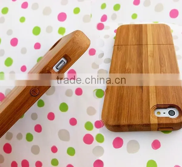 OEM Carbonized Bamboo Wood Cell Case for Iphone Cover for Iphone 5 Two Parts With Press Key photo-6