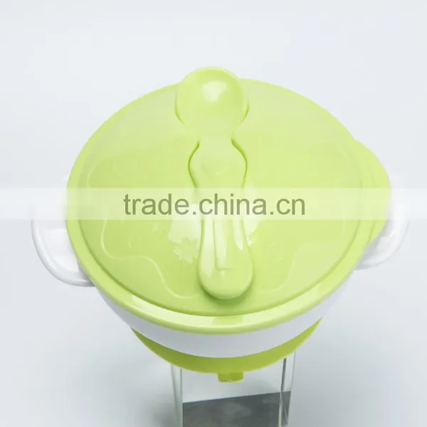 New Design Non-toxic Plastic Heat-resistance Baby Feeding Bowl Set photo-2
