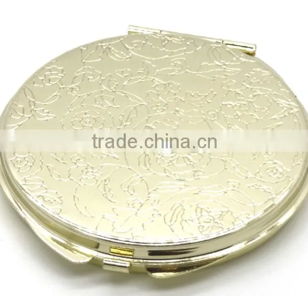 Promotional Custom Double Sided Metal Round Pocket Mirror photo-3